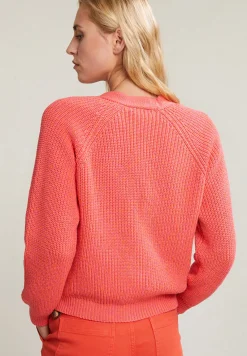 Fashion River Woods Oranje V-hals cardigan lange mouwen -