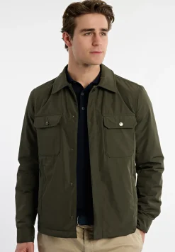 Outlet River Woods Overshirt jasje opgestikte zakken kaki -