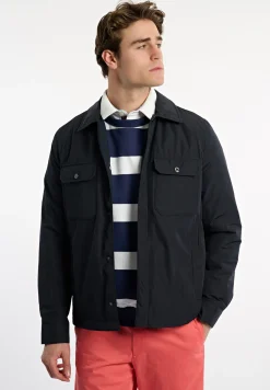 Clearance River Woods Overshirt jasje opgestikte zakken navy -