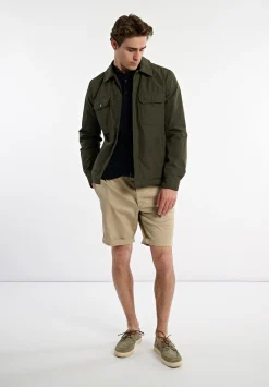 Outlet River Woods Overshirt jasje opgestikte zakken kaki -
