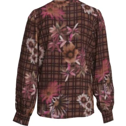 Best River Woods Oversized slipoverblouse in bruin -
