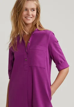 Sale River Woods Paarse jurk opgestikte zak 3/4 mouwen -