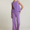 Discount River Woods Paarse klassieke stretch broek -