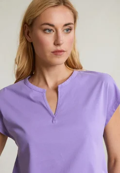 Hot River Woods Paarse mouwloze V-hals T-shirt -