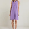 Fashion River Woods Paarse éponge mouwloze polojurk -