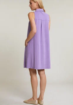 Fashion River Woods Paarse éponge mouwloze polojurk -