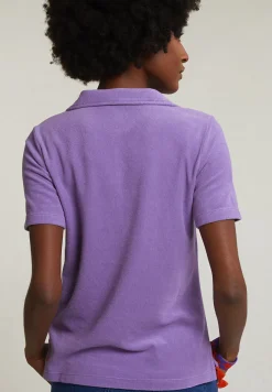 New River Woods Paarse éponge polo korte mouwen -