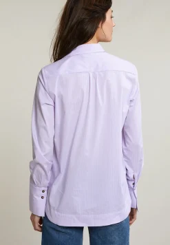 Discount River Woods Paars/wit gestreepte blouse lange mouwen -