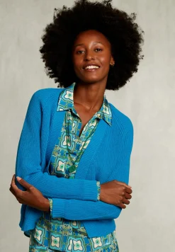 Hot River Woods Petrol basic V-hals cardigan -