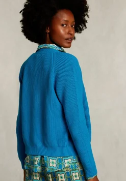 Hot River Woods Petrol basic V-hals cardigan -