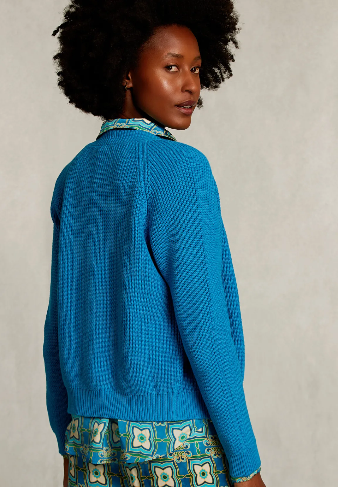 Hot River Woods Petrol basic V-hals cardigan -