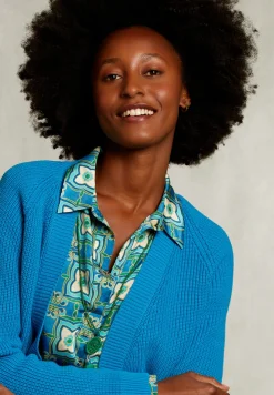 Hot River Woods Petrol basic V-hals cardigan -