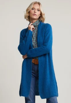 Online River Woods Petrol lange cardigan lange mouwen -