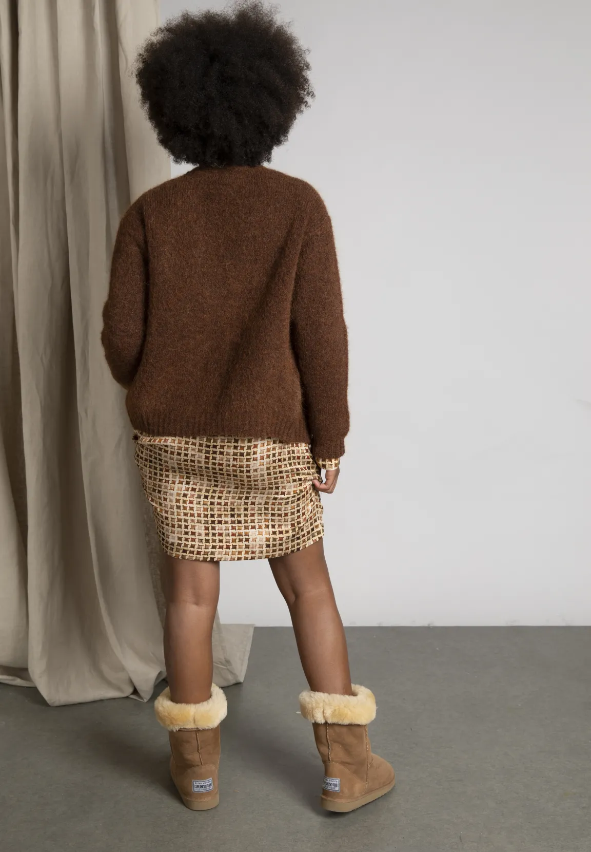 Sale River Woods Rechte jurk in viscose in bruin -