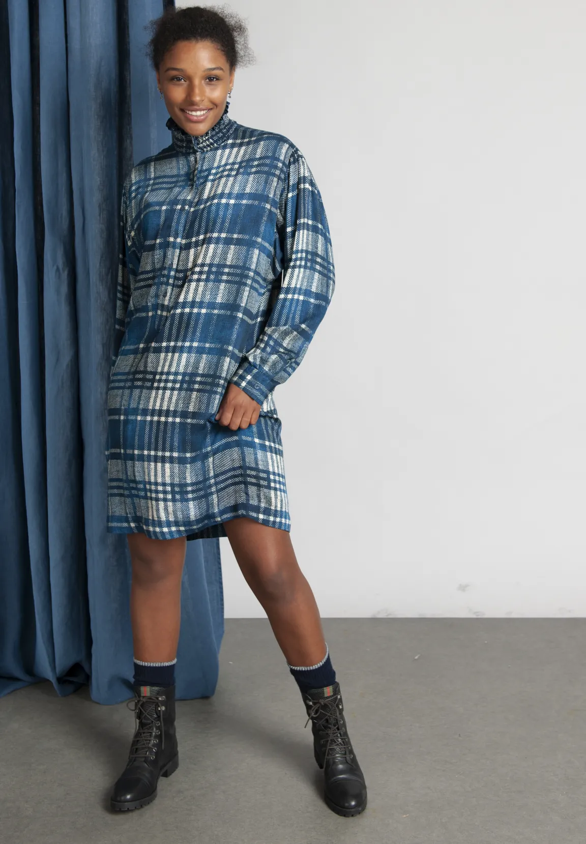 Hot River Woods Rechte jurk in viscose in multi -