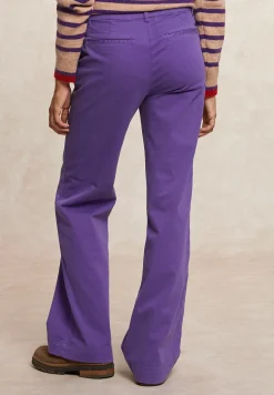 Sale River Woods Rechte stretch broek paars -