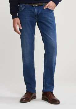 Sale River Woods Regular fit basic stretch jeans 5-zakken light stone -