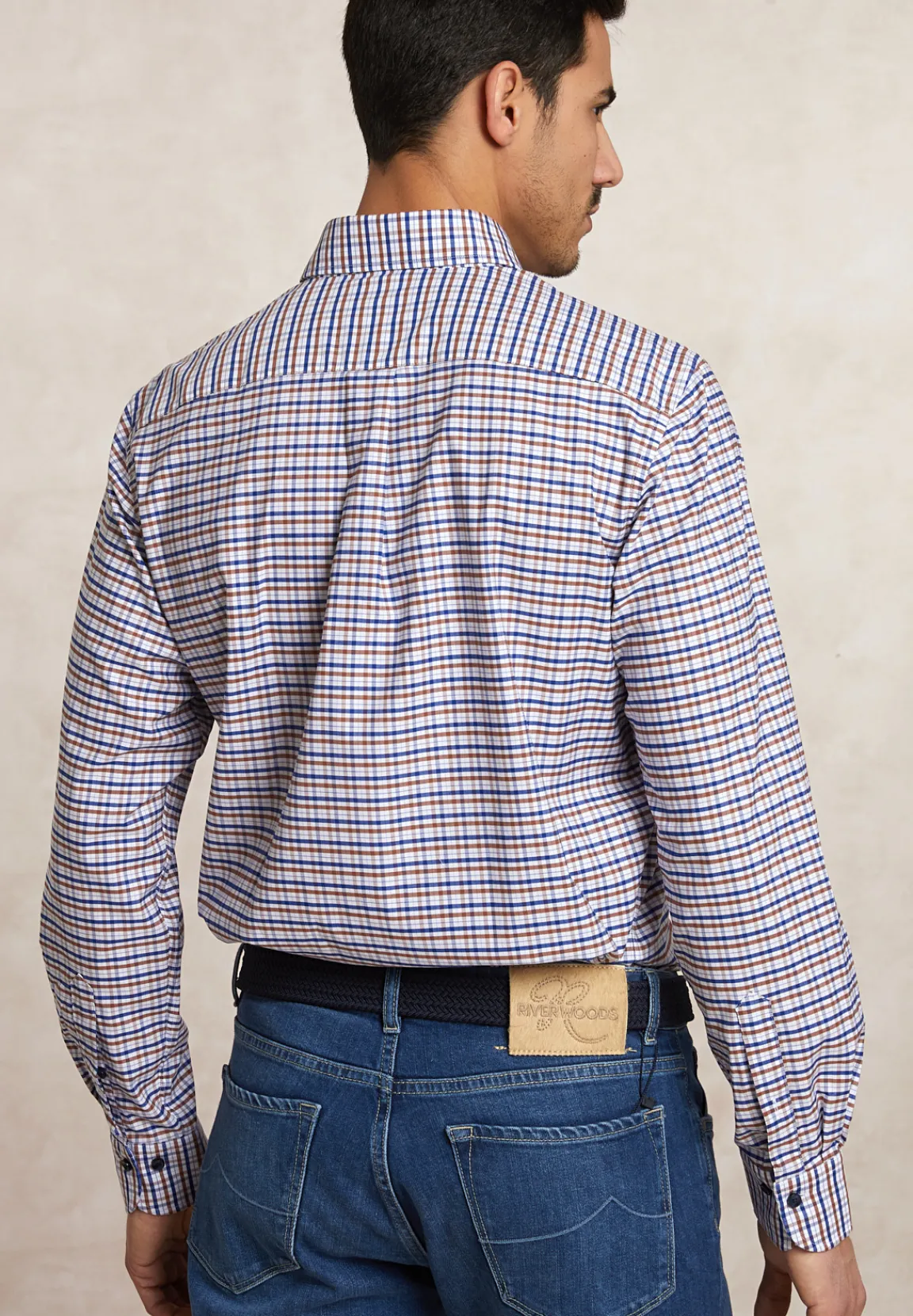 Clearance River Woods Regular fit comfort stretch hemd multi -