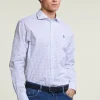 Sale River Woods Regular fit fantasiehemd blauw/wit -