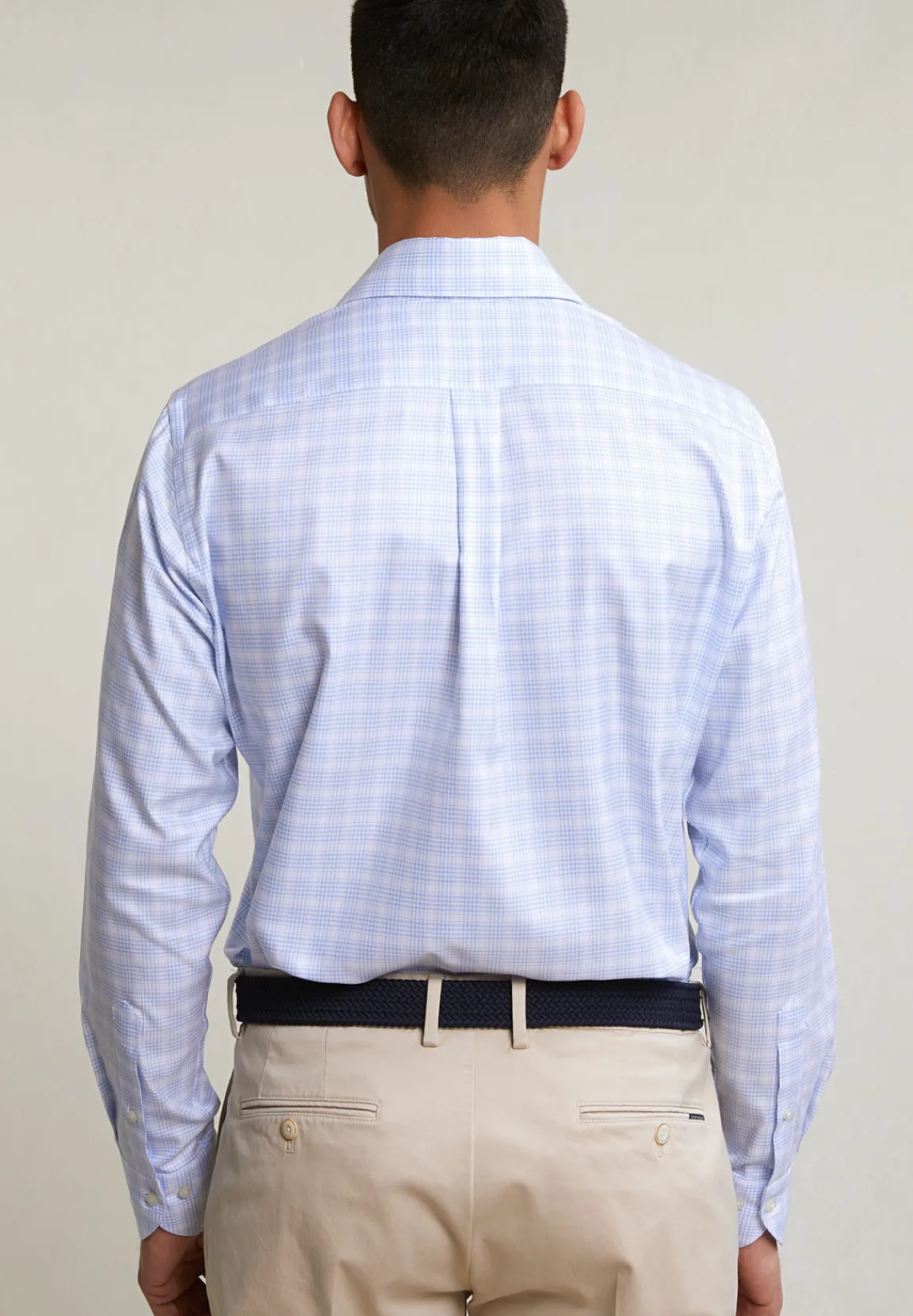 Online River Woods Regular fit geruit hemd blauw/wit -