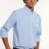Online River Woods Regular fit katoenen geruit hemd blauw/wit -