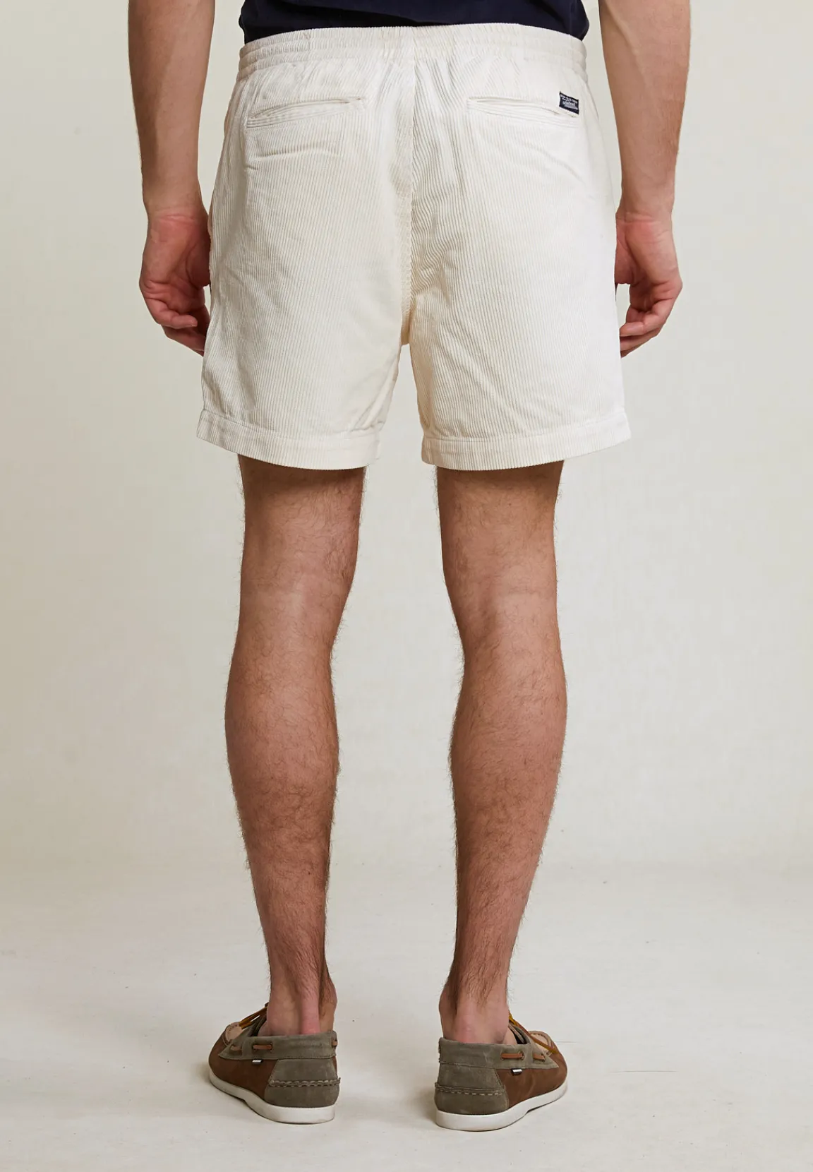 New River Woods Ribfluwelen short écru -