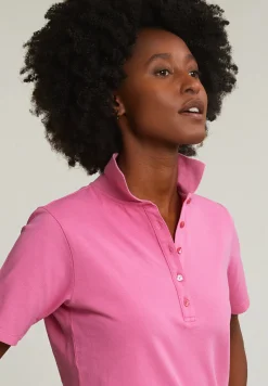 Fashion River Woods Roze basic klassieke polo korte mouwen -