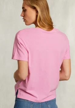 Discount River Woods Roze basic V-hals T-shirt -