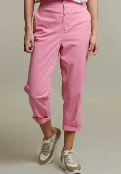 Fashion River Woods Roze broek in katoen -