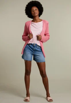 Online River Woods Roze cardigan met ceintuur -