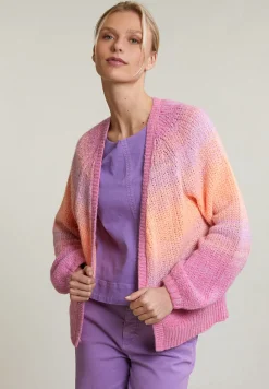 Fashion River Woods Roze/oranje zachte dégradé cardigan -