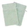 Online River Woods Set van twee washandjes in groen -