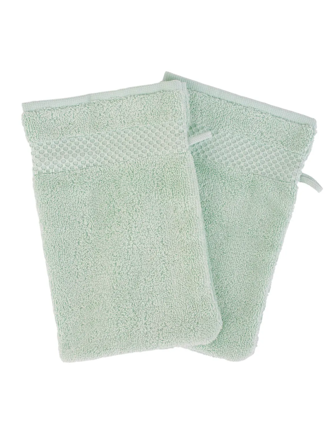 Online River Woods Set van twee washandjes in groen -
