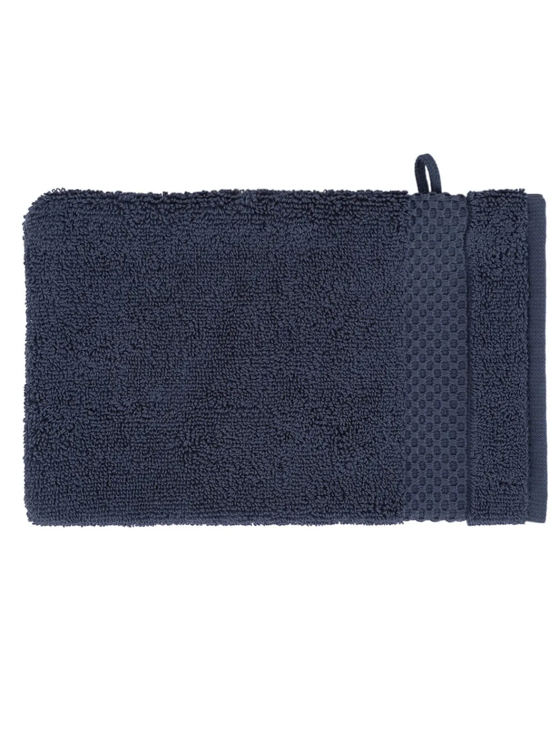Online River Woods Set van twee washandjes in donkerblauw -