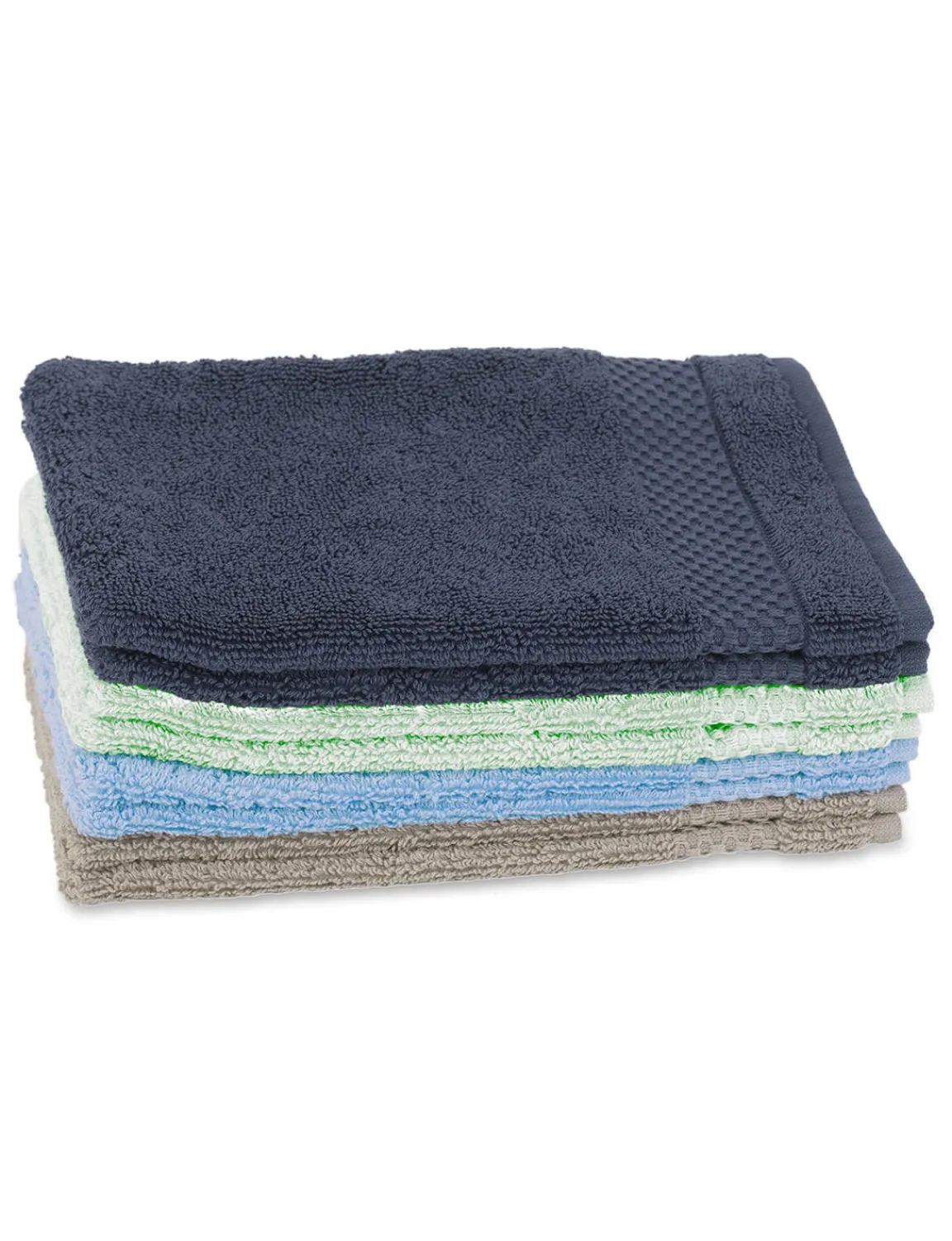 Best River Woods Set van twee washandjes in blauw -