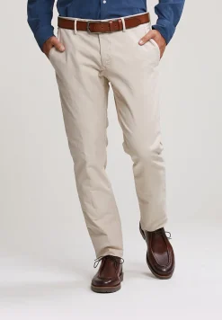 Clearance River Woods Slim fit basic chinobroek sand -