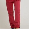 Outlet River Woods Slim fit basic chinobroek stretch bloody mary -
