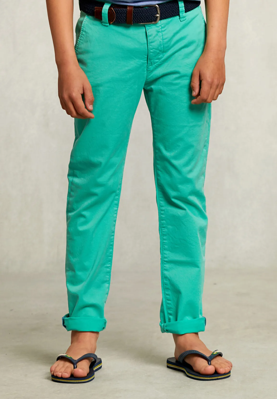 Sale River Woods Slim fit basic chinobroek moscow mule -