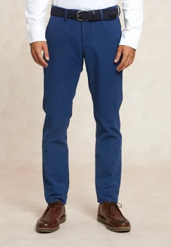 Sale River Woods Slim fit basic chinobroek stretch denim -