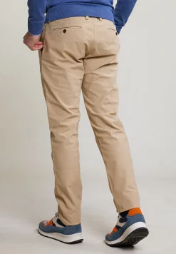 Best River Woods Slim fit basic chinobroek stretch taupe -