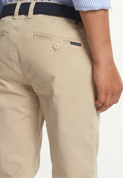 Discount River Woods Slim fit basic chinobroek stretch beige -