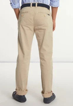 Discount River Woods Slim fit basic chinobroek stretch beige -
