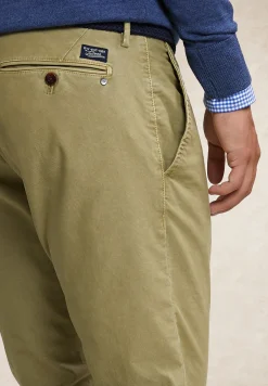 Fashion River Woods Slim fit basic chinobroek ditch green -