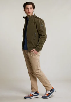 Best River Woods Slim fit basic chinobroek stretch taupe -