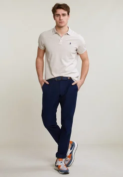 Clearance River Woods Slim fit basic chinobroek stretch presidential blue -