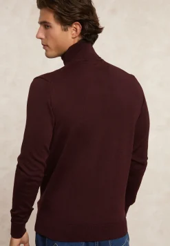 Discount River Woods Slim fit basic merino rolkraagtrui porto mix -
