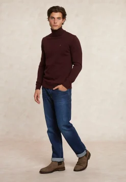 Discount River Woods Slim fit basic merino rolkraagtrui porto mix -