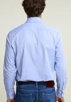 Fashion River Woods Slim fit effen hemd blauw -