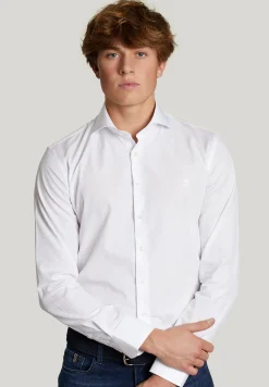 Fashion River Woods Slim fit effen hemd wit -
