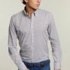 Clearance River Woods Slim fit fantasie hemd multi -